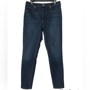 Everlane the high rise skinny jean 31 tall dark blue wash